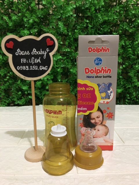 Bình Sữa Nano Silver Dolphin 160Ml/260Ml