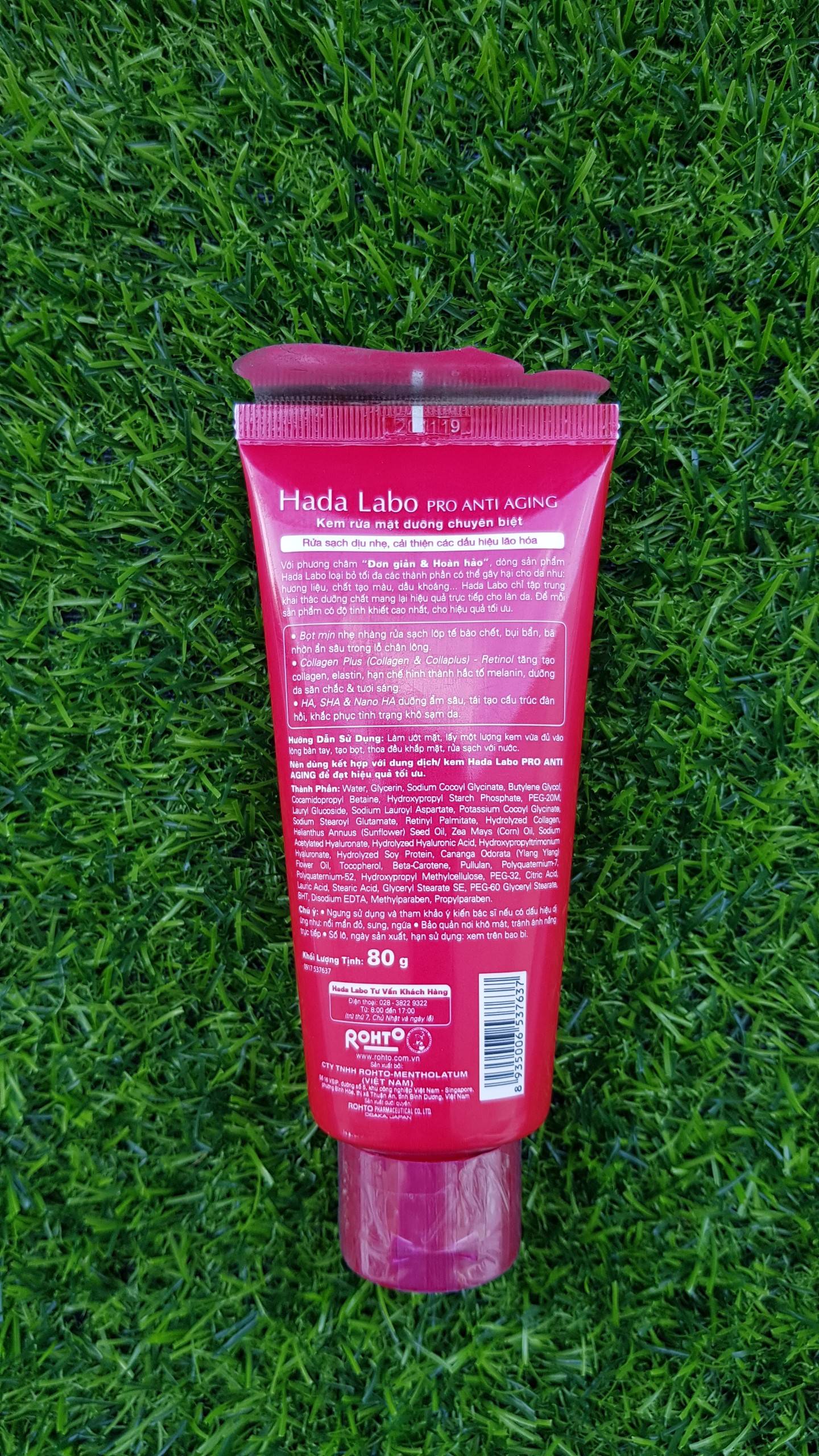 [HCM]Sữa rửa mặt Hada Labo 80g