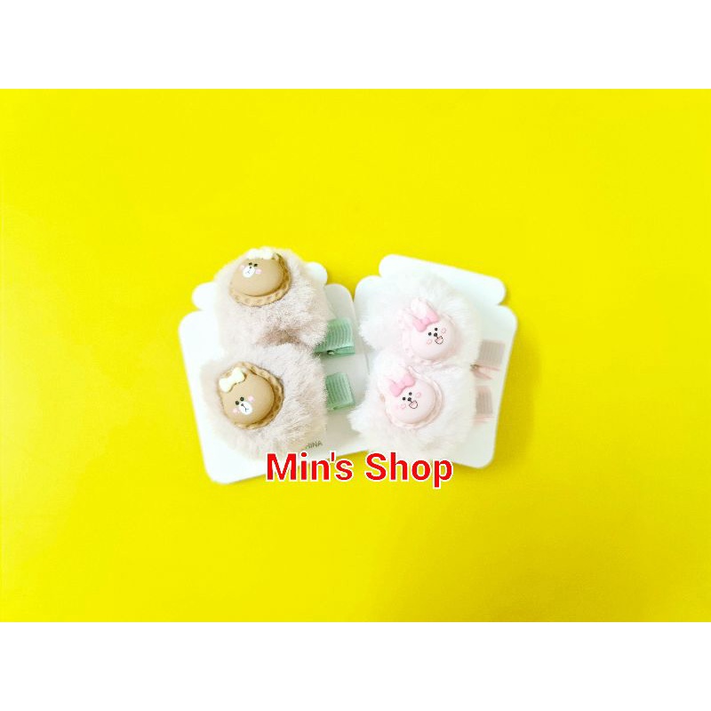 Set 2 kẹp tóc bông đáng yêu