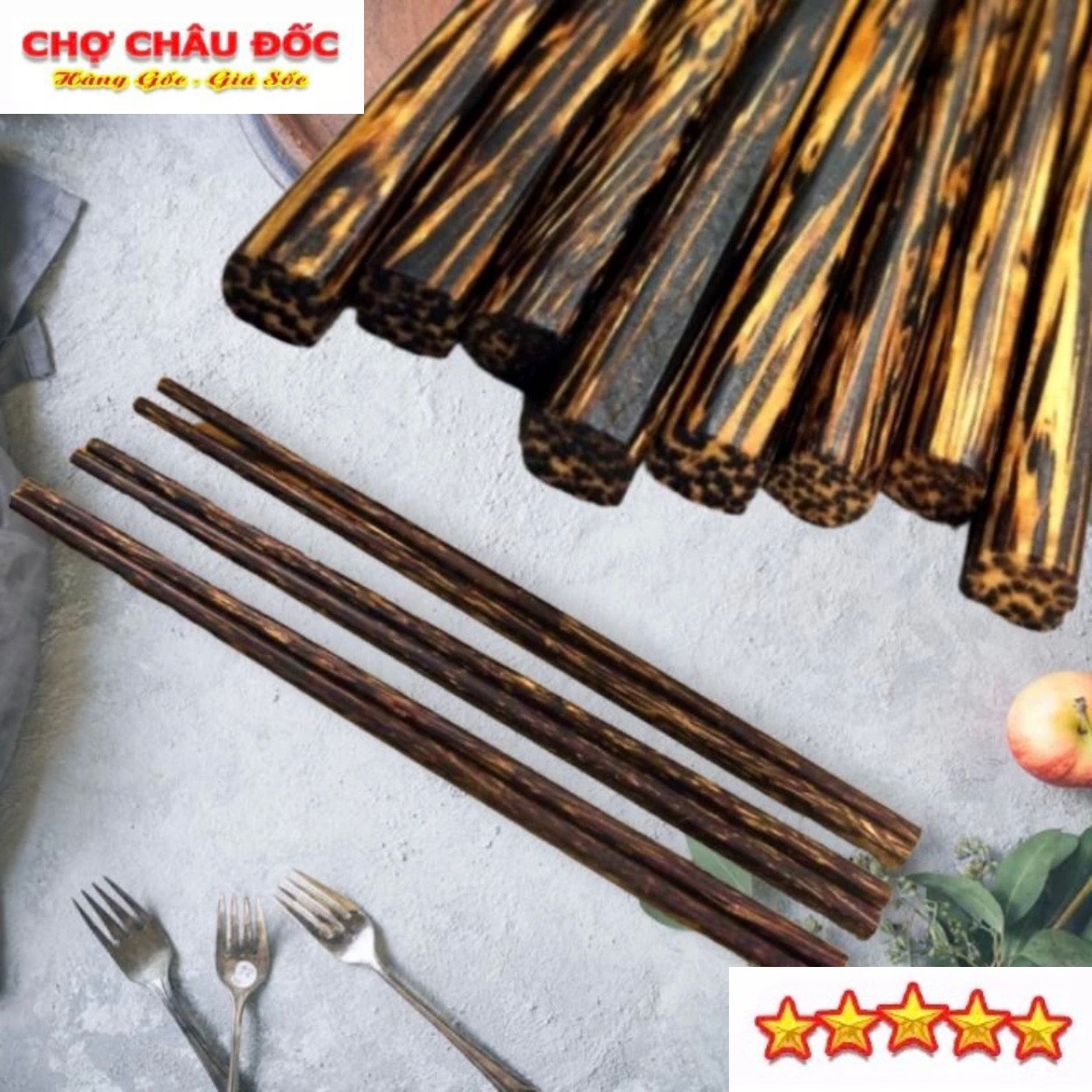 10 Đôi Đũa Thốt Nốt Đặc Sản An Giang