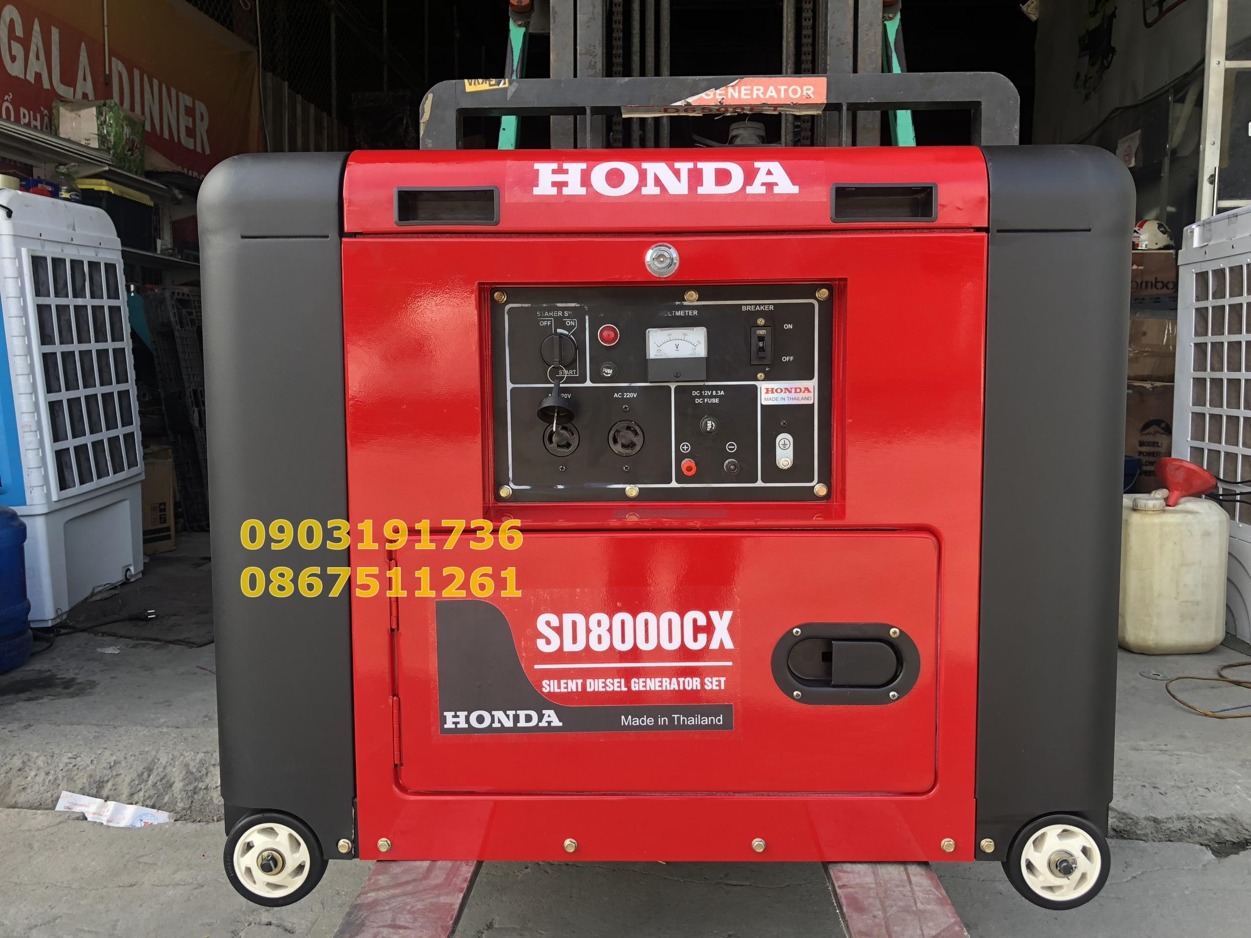 Máy phát điện Honda SD 8000CX đề nổ, siêu chống ồn