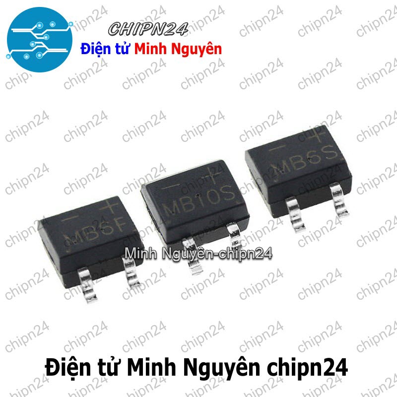 [10 con] (K460) Cầu Diode Dán MB10F SOP-4 0.5A 1000V (SMD) - HH004730