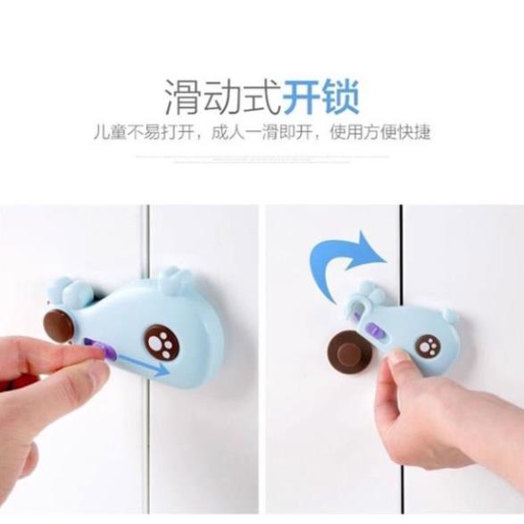 [FREESHIP] Khoá Tủ Lạnh, Chốt Tủ An Toàn