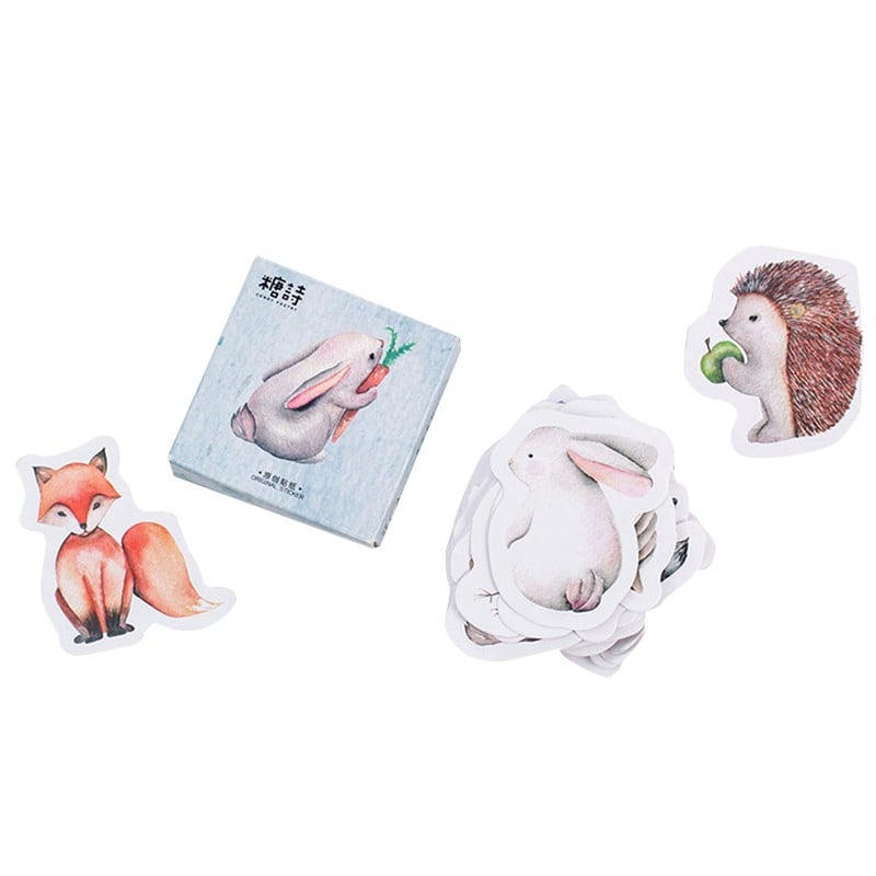 Hộp 45 Sticker Dán Động Vật Rừng ver1