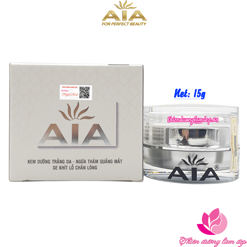 Kem dưỡng trắng da ngừa thâm quầng mắt se khít lỗ chân lông AIA COSMETICS 15g