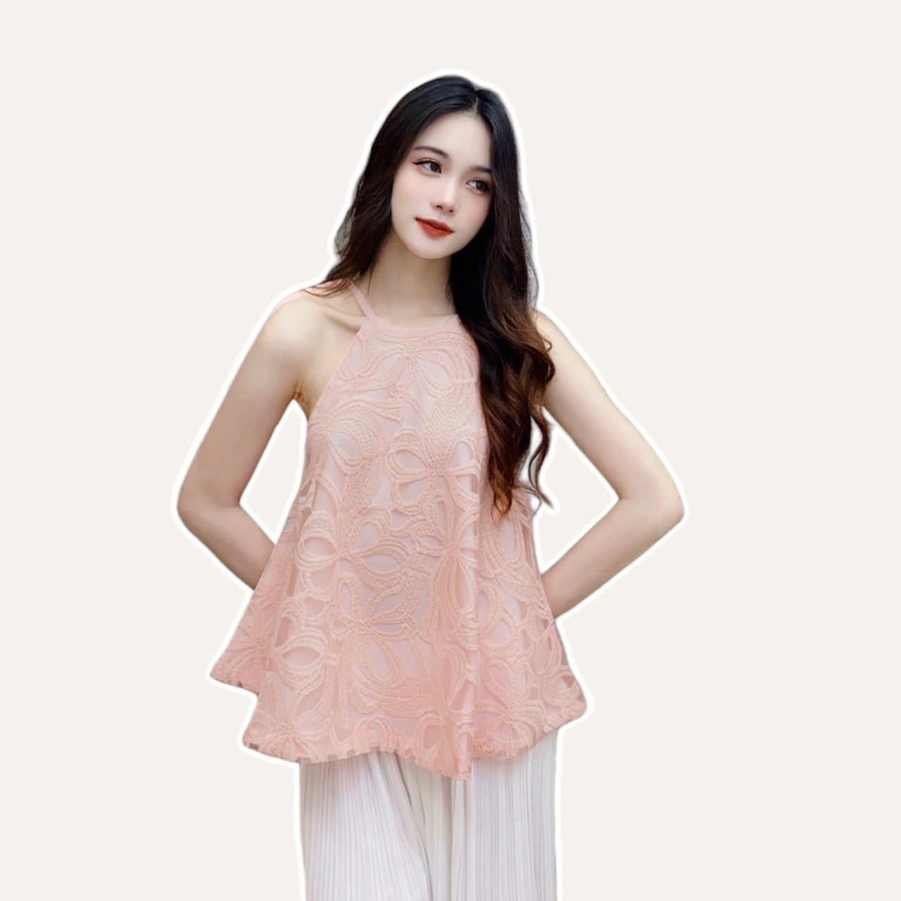 Áo yếm nữ dáng suông cổ tròn Linly Store A-YS3