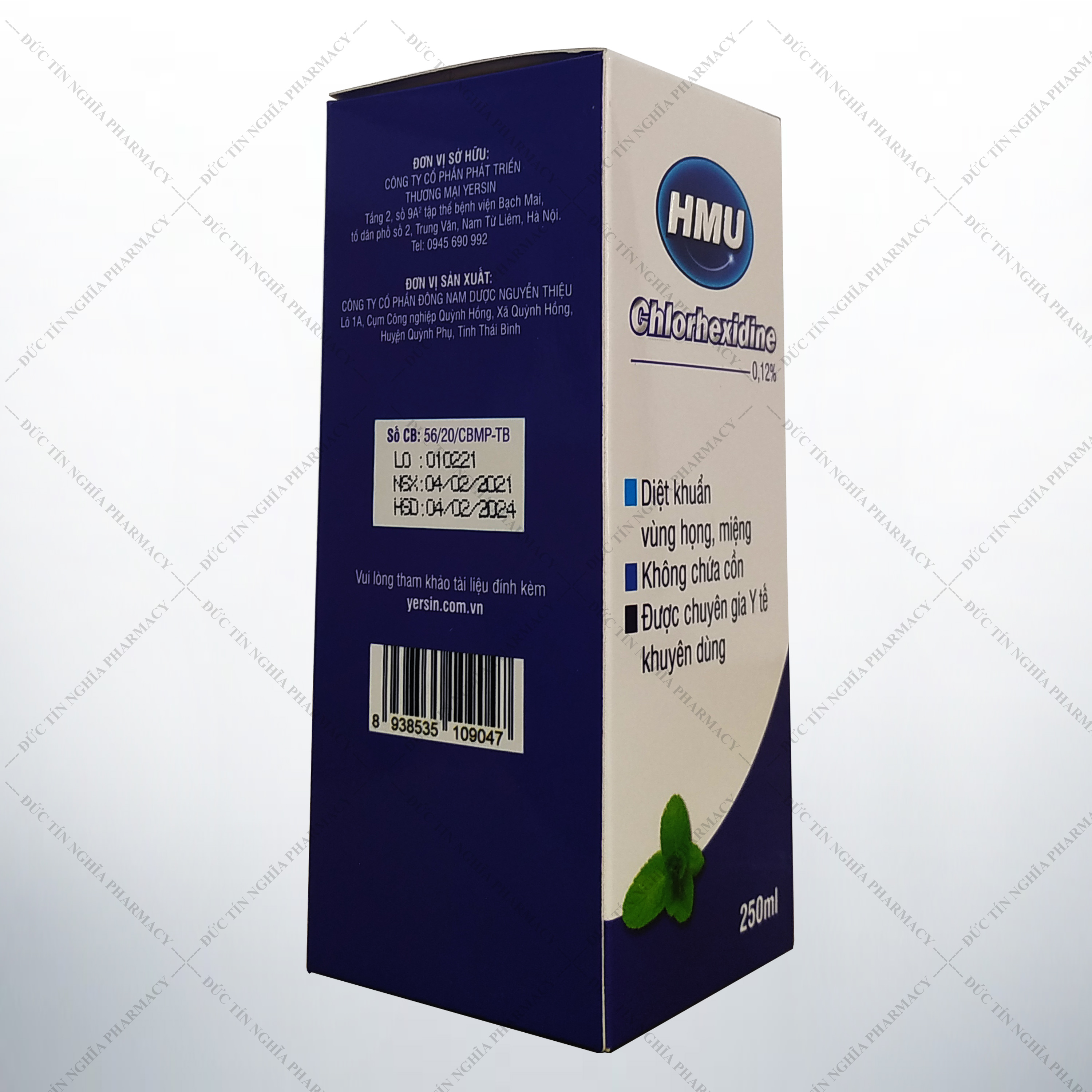 Nước súc miệng HMU Chlorhexidine 0.12%
