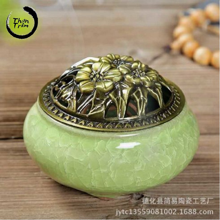 Lư Men Xông Trầm - Lư Trầm Gốm Cao Cấp (chọn mẫu)