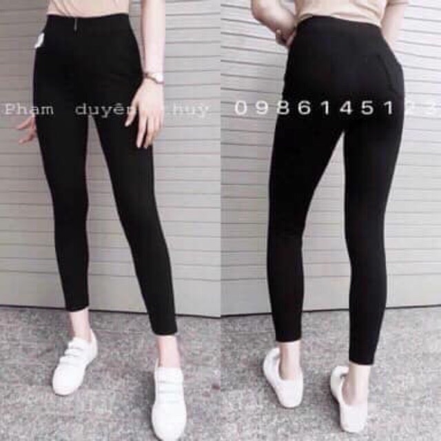 quần legging cạp khoá