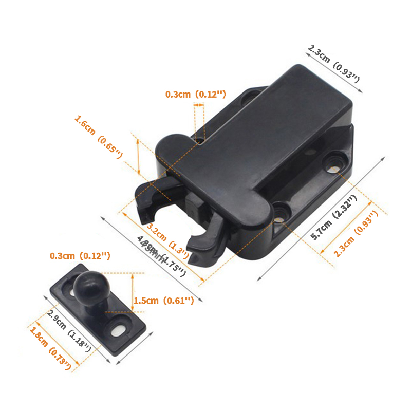 NEW 4/6 Push To Open Door Catch Kitchen Cabinet Touch Latch Release Drawer Cupboard