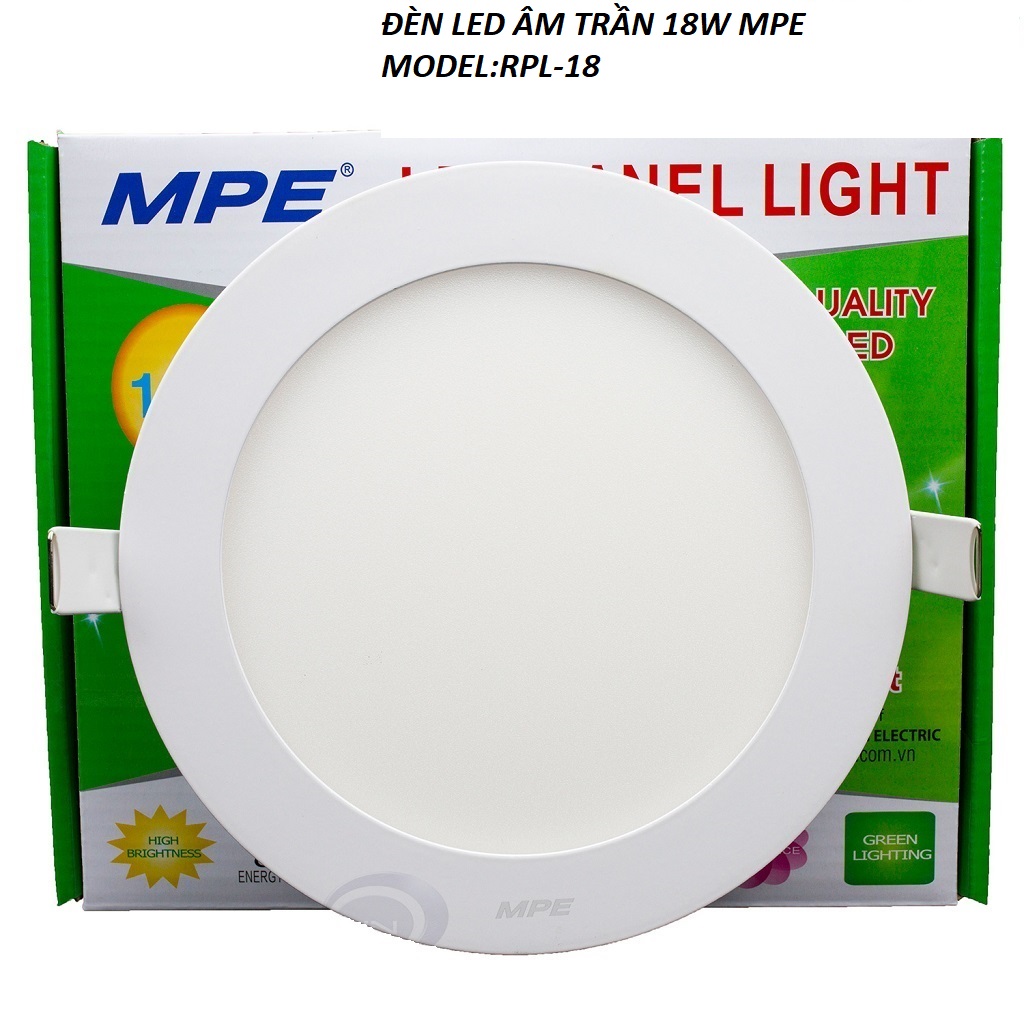 [HCM]ĐÈN LED ÂM TRẦN 18W MPE MÃ SP RPL-18