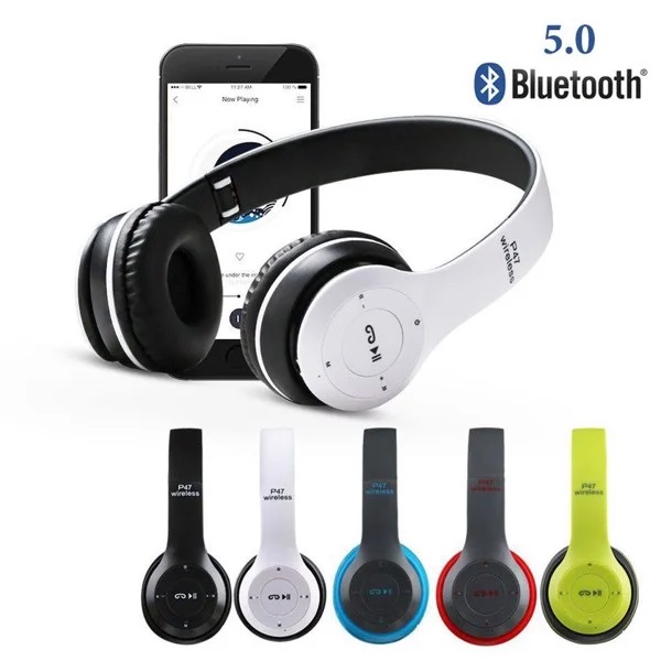 >> BÁO GIÁ TAI NGHE CHỤP TAI CAO CẤP CÓ KHE THẺ NHỚ BLUETOOTH P47 (TRẮNG) 1000002736 | Shopee Lazada Sendo Tiki mới nhất 194 Tai nghe chụp tai cao cấp bluetooth P47 có khe thẻ nhớ, có cap kết nối 2 đầu 3.5mm âm thanh chất lượng có mic over ear headphones - Không đau tai - Thời gian nghe hơn 8 tiếng - HÀNG NHẬP KHẨU