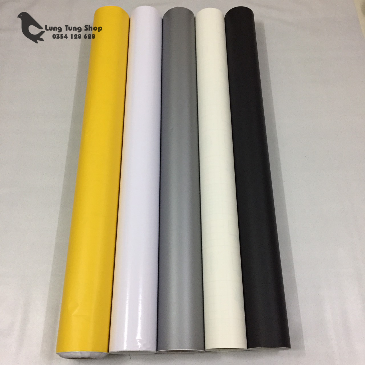 [HCM]giấy dán tường có keo - decal trắng bóng ( khổ 1,2m )