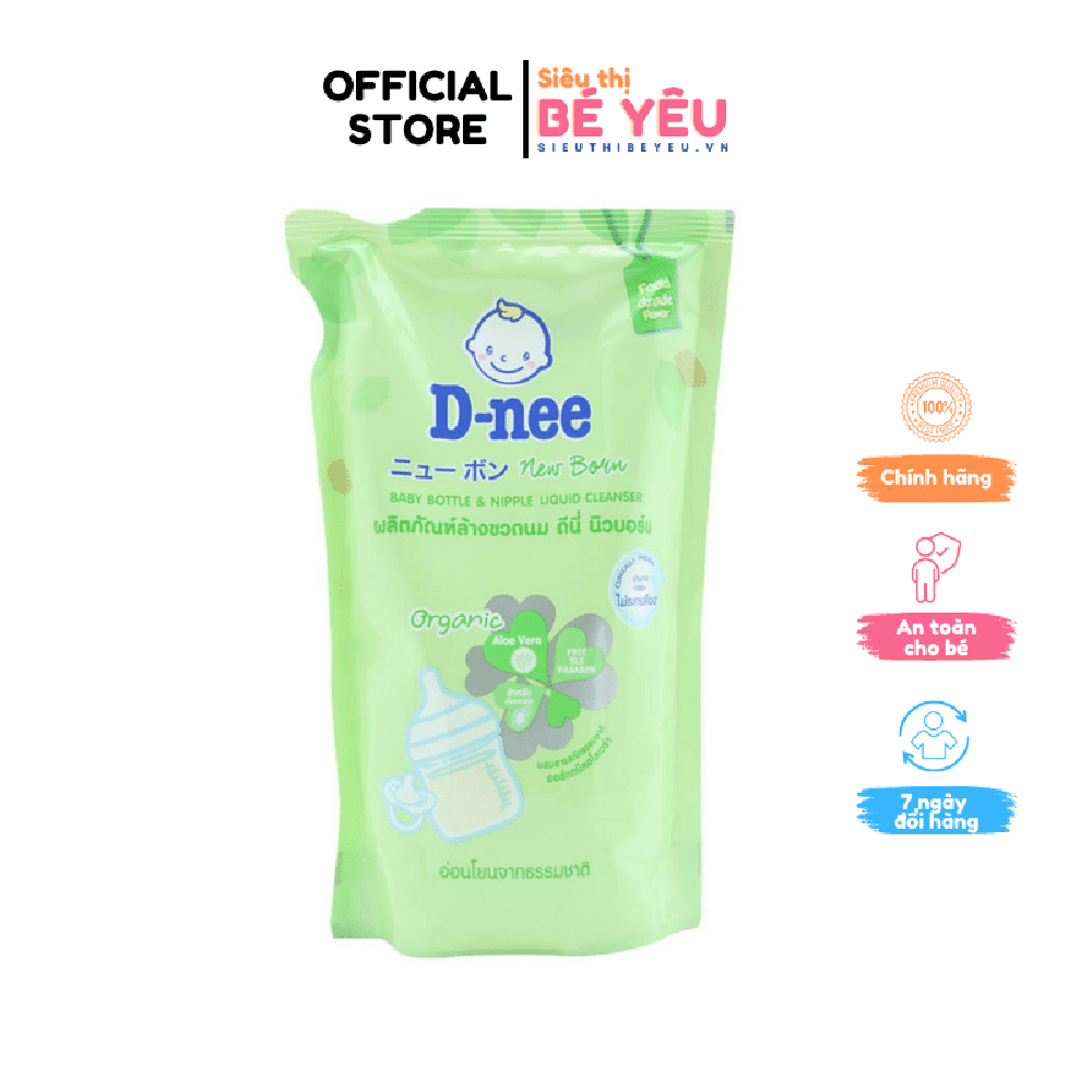 NƯỚC RỬA BÌNH SỮA DNEE ORGANIC DẠNG TÚI THÁI LAN