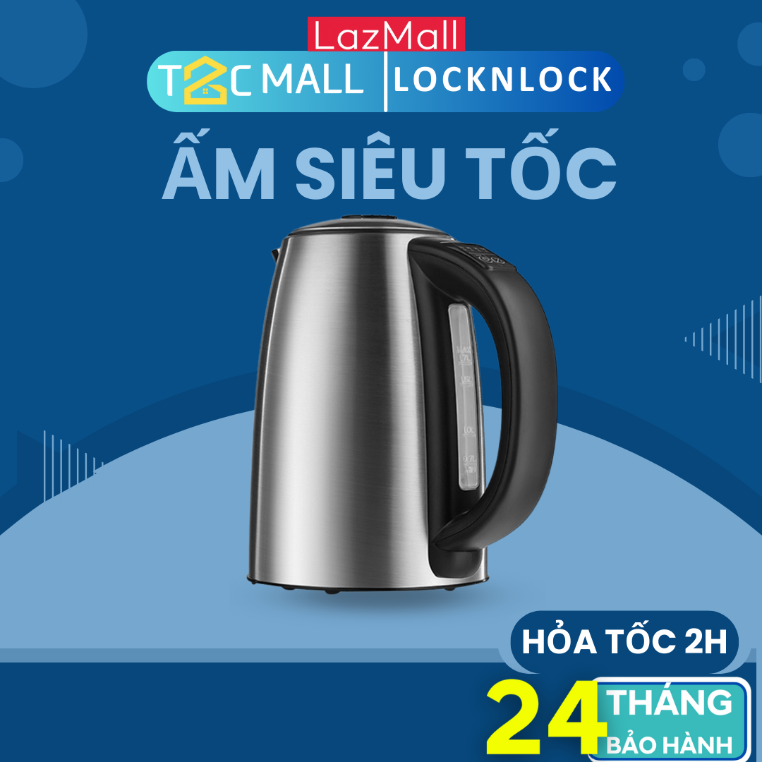 Bình Đun Siêu Tốc LocknLock 1.7L Temperature Control Lock&lock EJK136SLV - T2Cmall