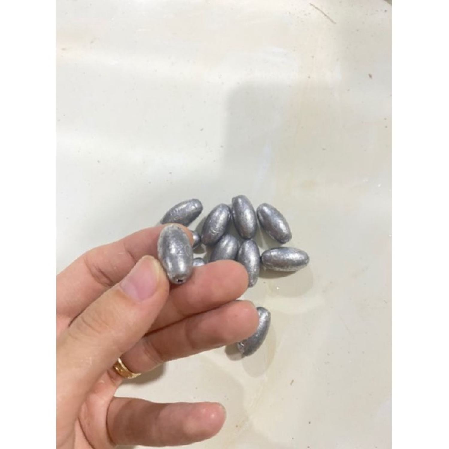 Chì tròn xuyên tâm , chì câu cá