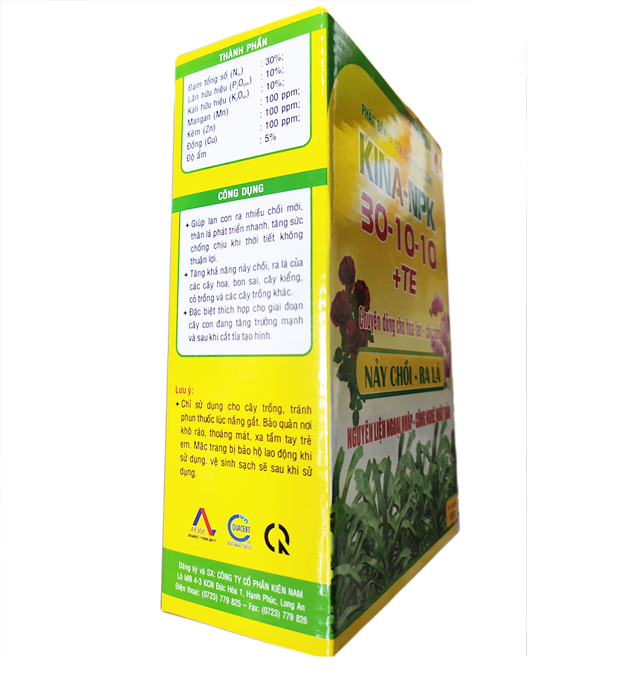 Phân bón cao cấp vọt đọt mập chồi lớn trái 30-10-10 TE  500g