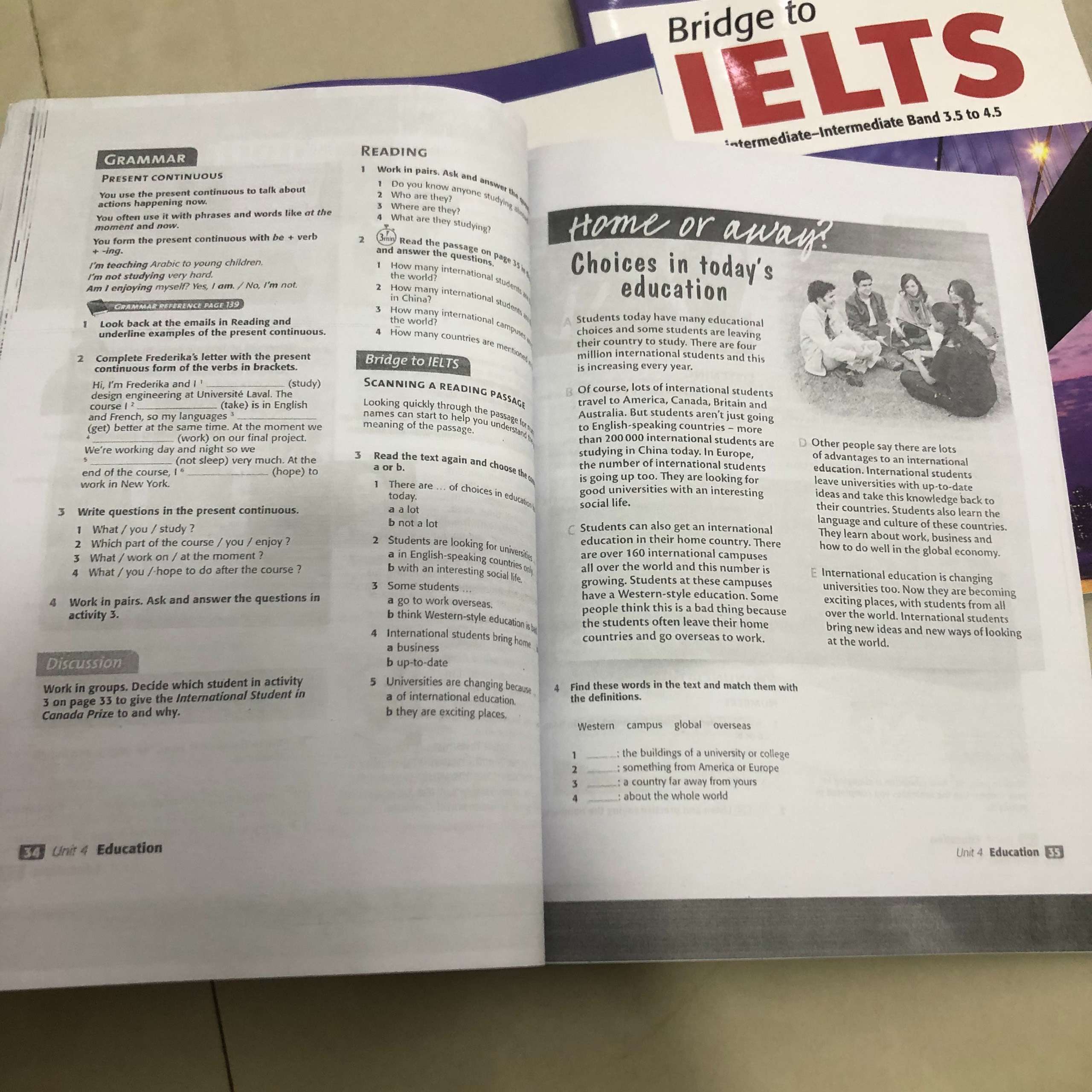 Sách Bridge to IELTS Student Book&Work Book ,file nghe được gửi qua mail