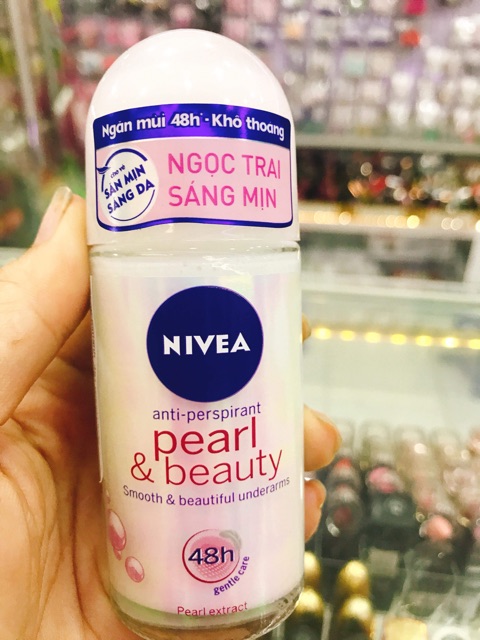 Lăn Nivea sáng min ngọc trai 50ml