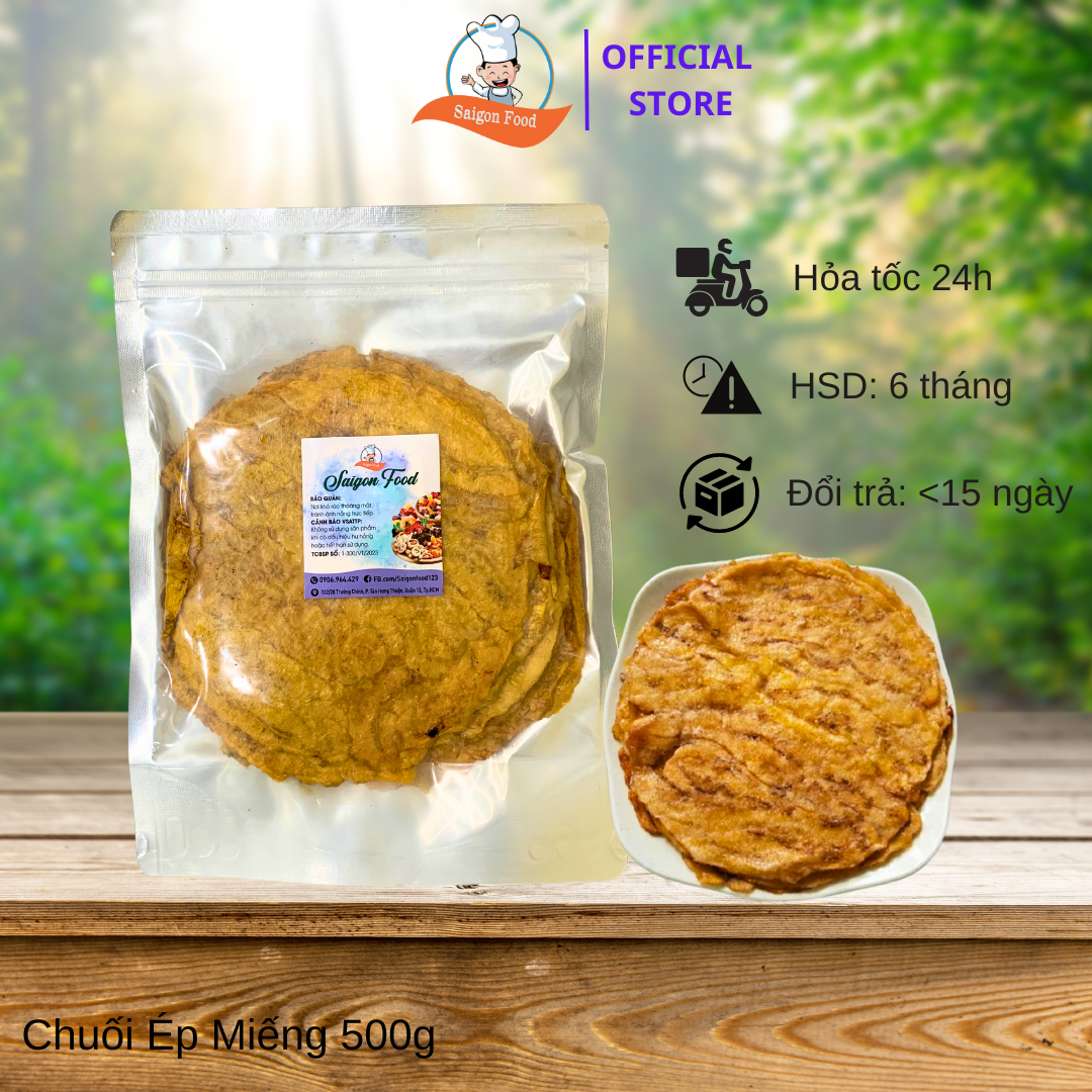 [HCM]500G CHUỐI ÉP MIẾNG ĐẶC SẢN LOẠI 1