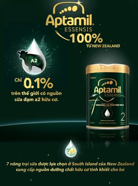 Sữa Aptamil Essensis số 2 (6-12 tháng) nội địa Úc 900g