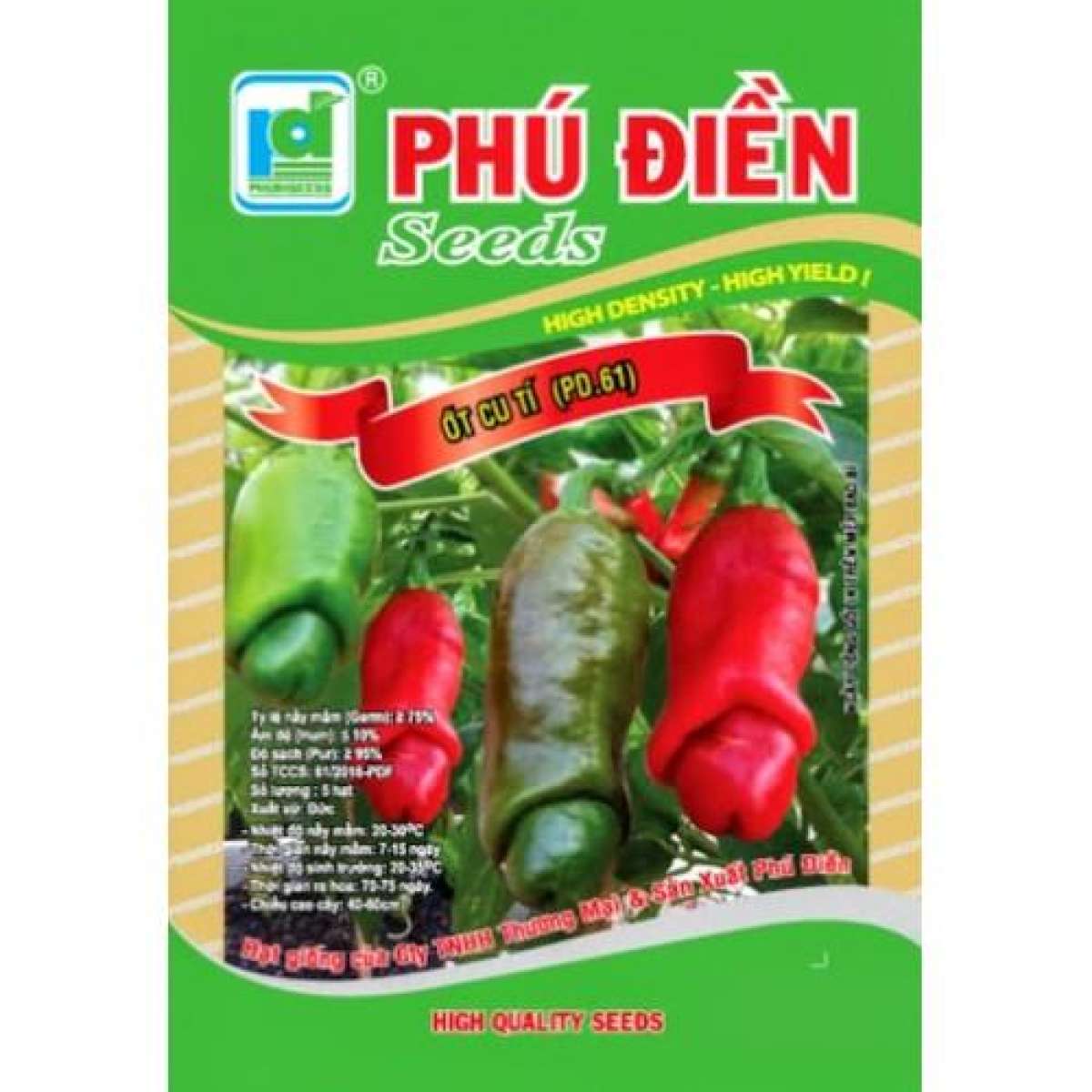 Gói 5 Hạt giống ớt cu tí loại dễ trồng