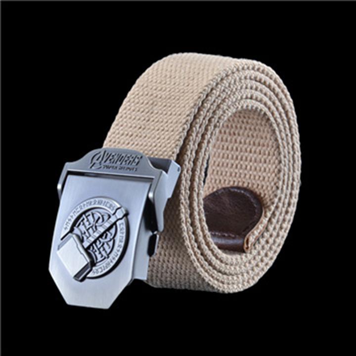 Thắt lưng vải dù canvas mặt khóa Thor