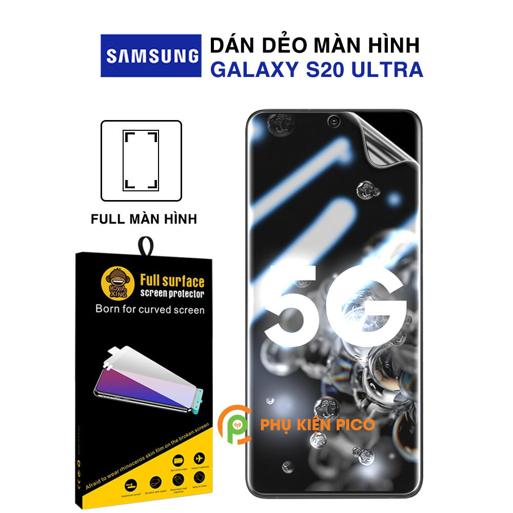 Dán màn hình Samsung S20 Ultra / S20 Plus full màn hình PPF dẻo trong suốt chính hãng Moxiao Xing - Dán dẻo Samsung Galaxy S20 Ultra