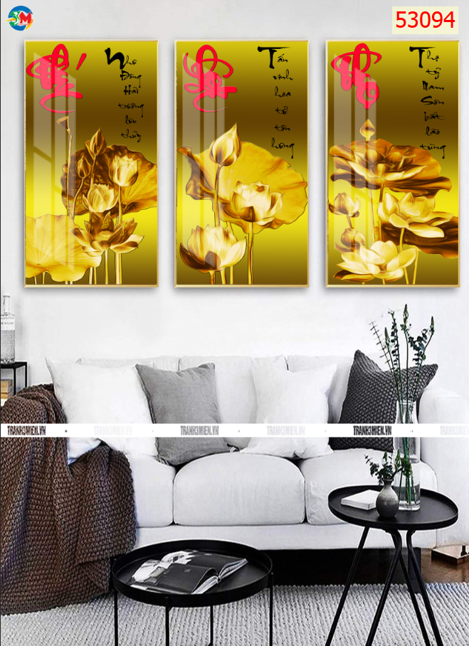 5 MẪU TRANH TRÁNG GƯƠNG TREO TƯỜNG PHÚC LỘC THỌ - CHẤT LIỆU GỖ MDF CAO CẤP - TẶNG ĐINH TREO