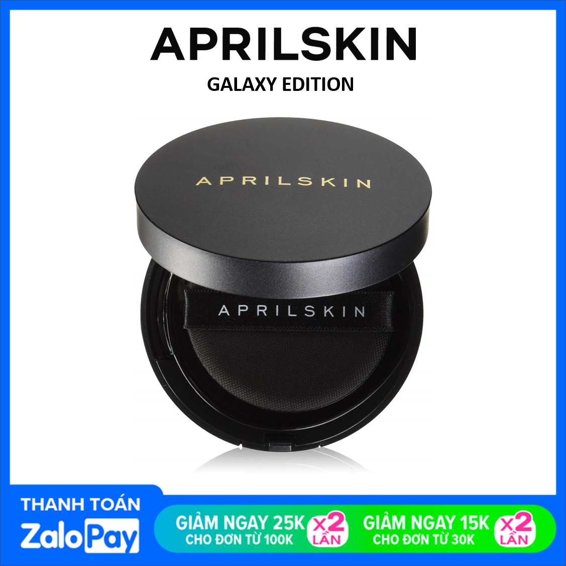 HCMPhấn Nước April Skin Black Magic Snow Cushion 2.0 SPF50 PA+++ 15g
