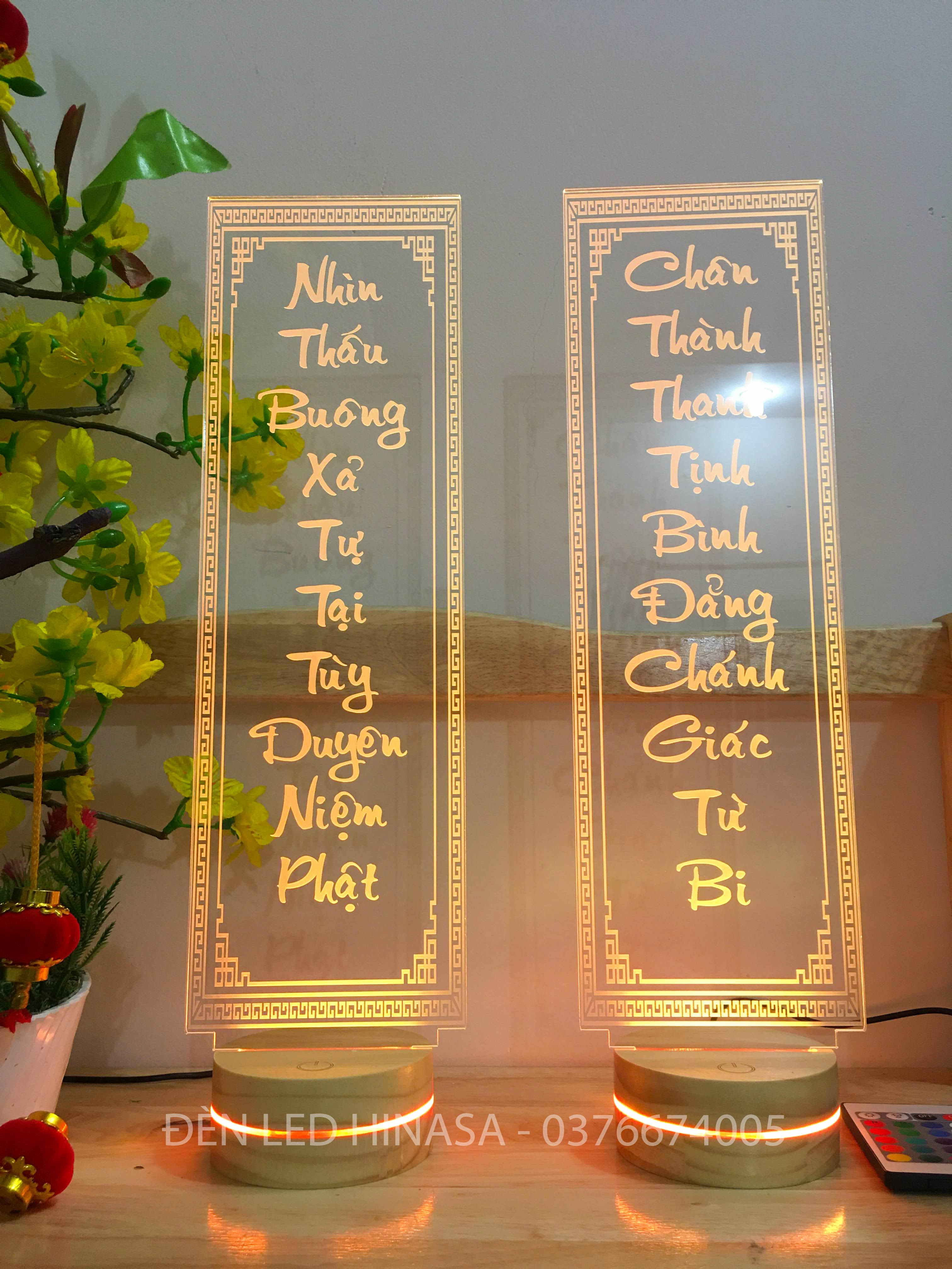 Câu đối Phật cao 40cm