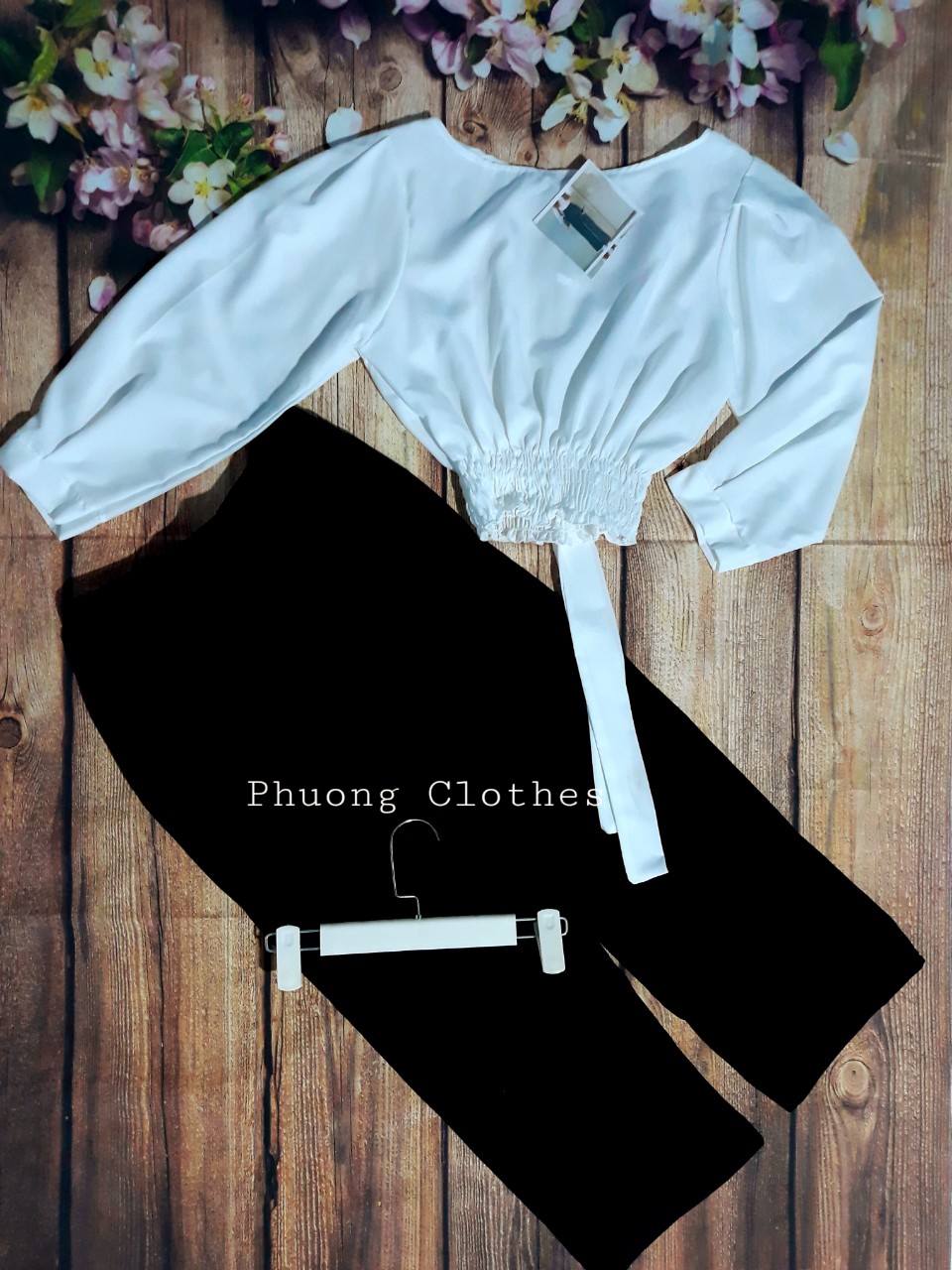 [HCM]Set kiểu siêu phẩm quần ống suông kèm áo (Kèm ảnh thật)