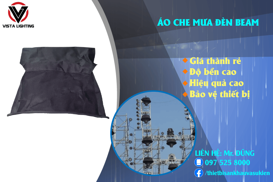 ÁO CHE MƯA ĐÈN BEAM
