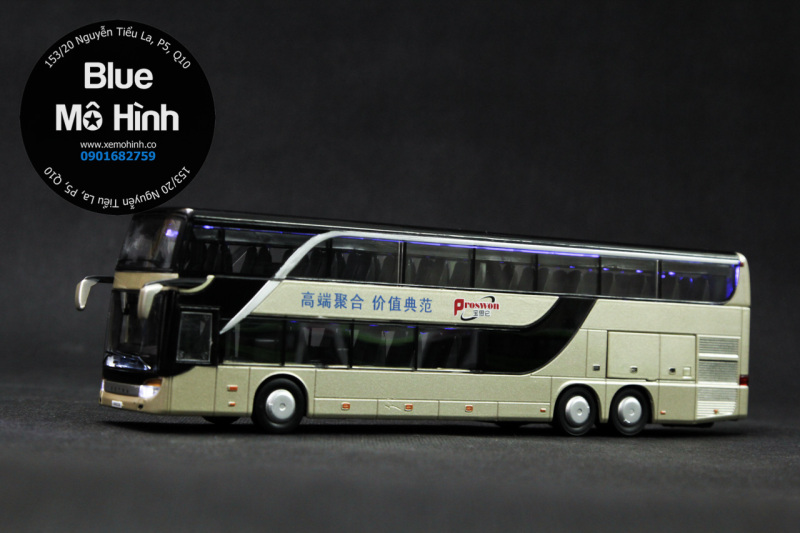 Xe mô hình xe khách xe bus hai tầng