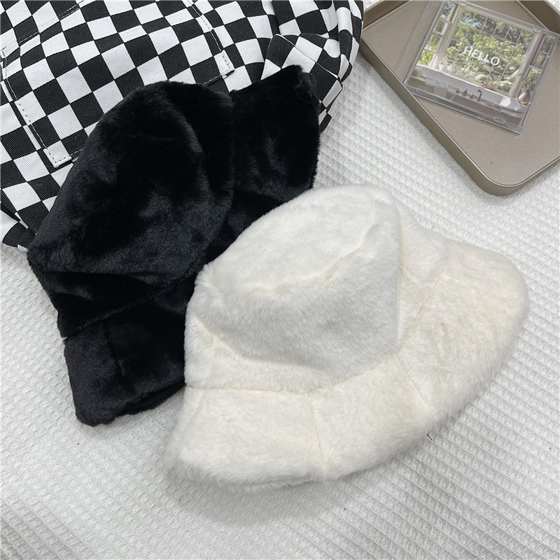 Hat brim feather flower-shaped quality thick warm lovely-100style