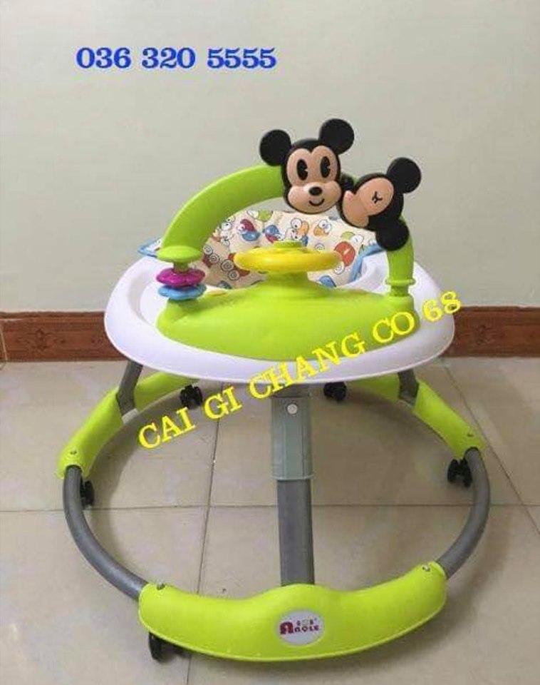 Xe tập đi cho bé dạng tròn hình chú chuột mickkey dễ thương