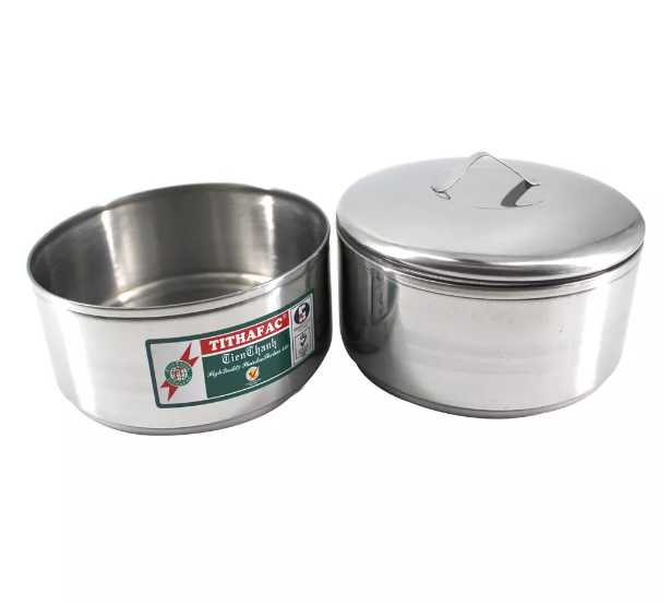 Cà men inox 2 ngăn Tithafac- Cà mèn 12*3