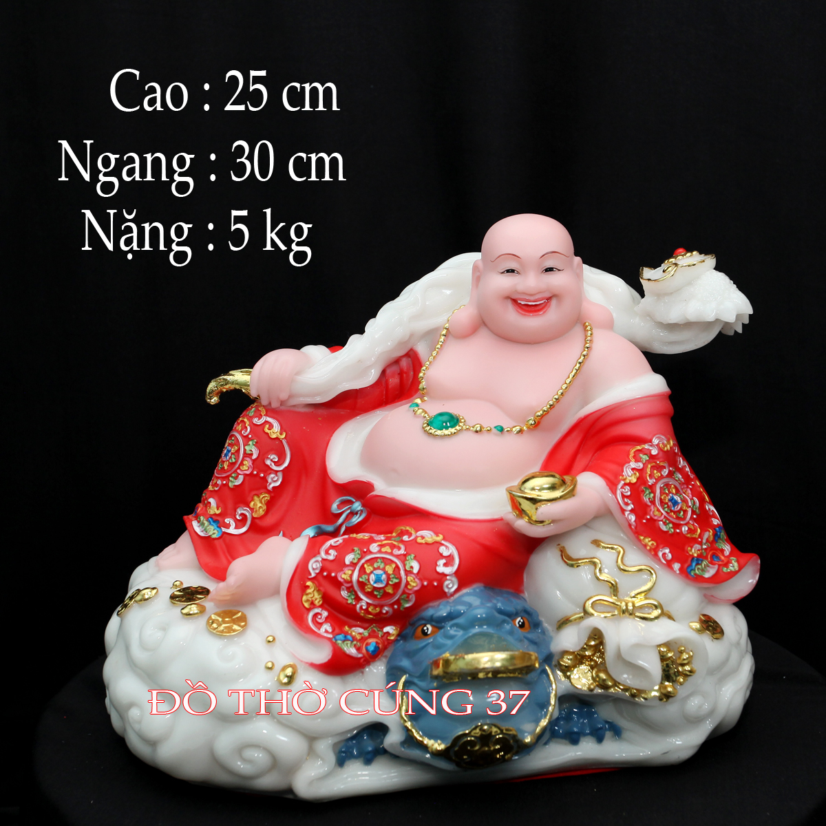 [ CAO 25 CM , NGANG 30 CM ] TƯỢNG PHẬT DI LẠC  [ BỘT ĐÁ + COMPOSITE ]