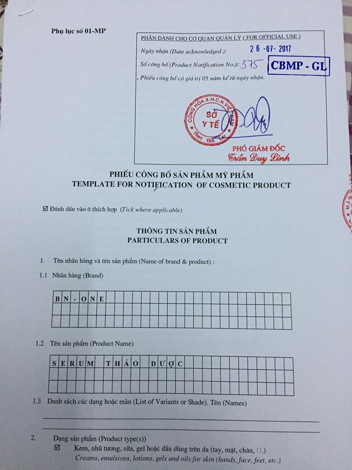 [HCM]SERUM THẢO DƯỢC  BNONE