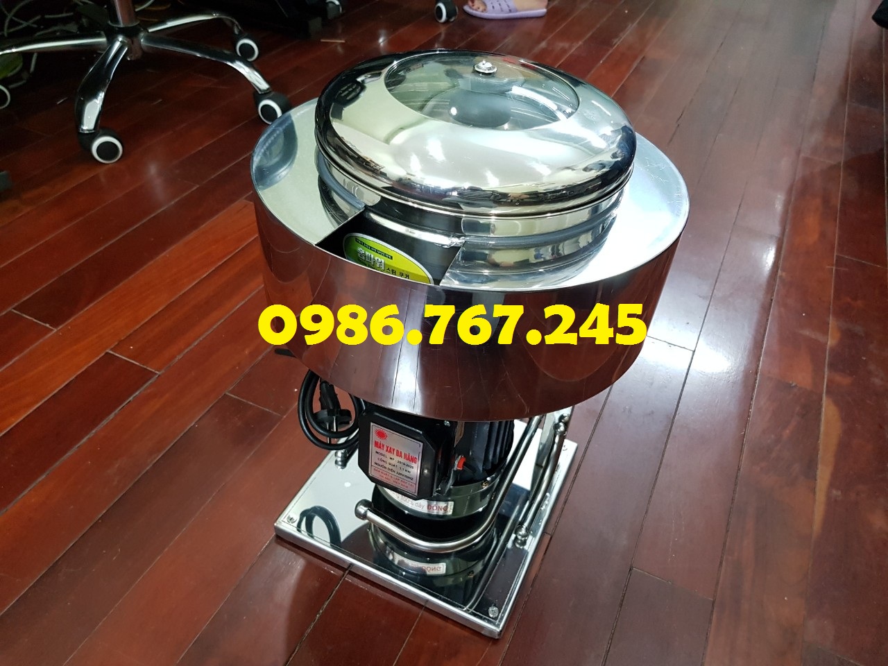 Máy xay giò chả mini 2kg có hai lớp giữ lạnh điện 220V