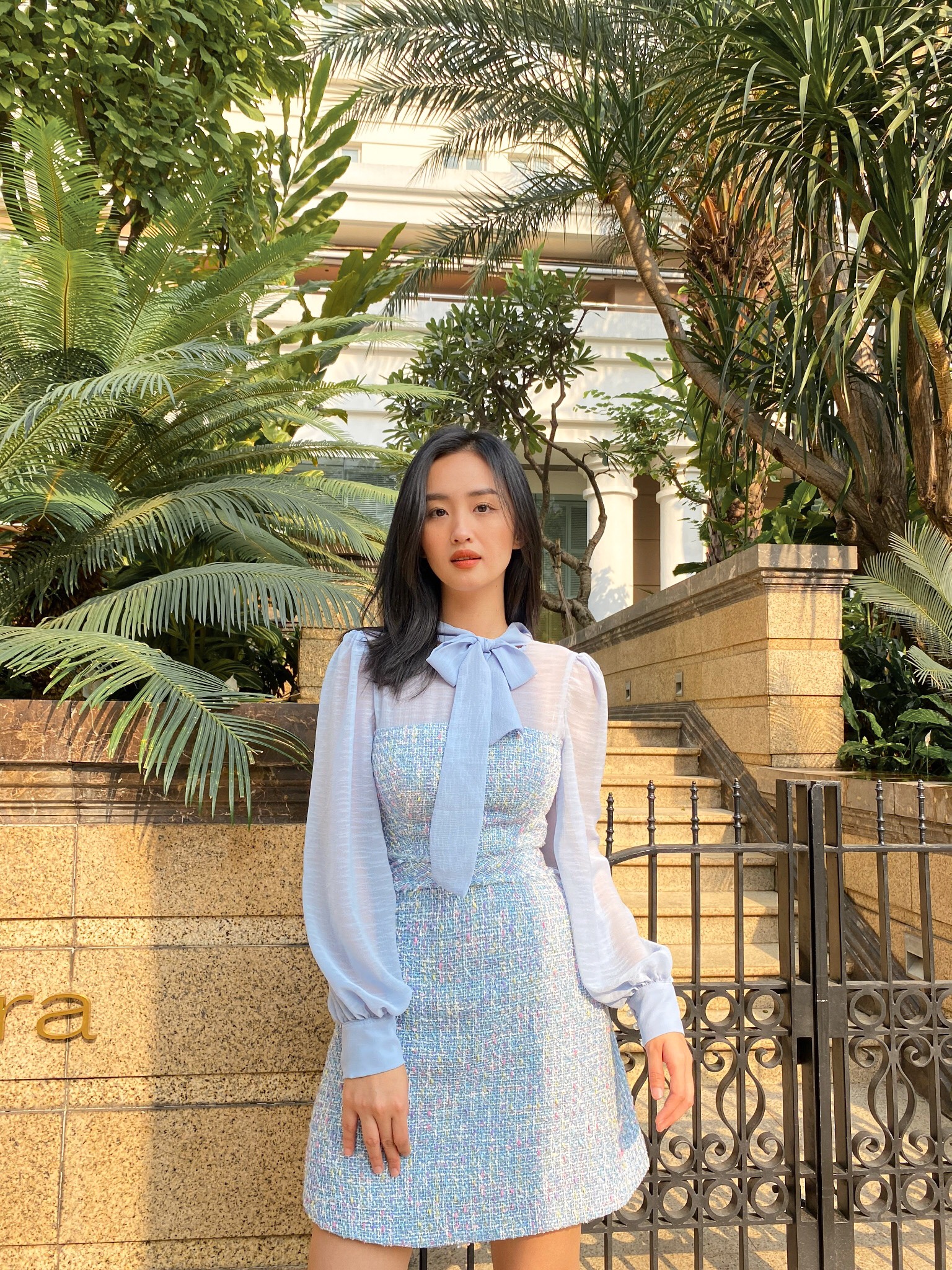 Đầm Celina vải Tweet Leila Closet