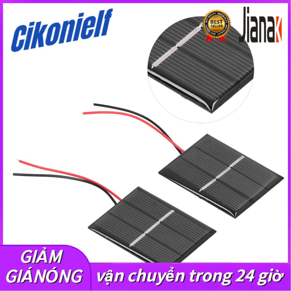 2Pcs Solar Panel Module Polysilicon Micro Mini Glue Power Solar Cells 43x55mm