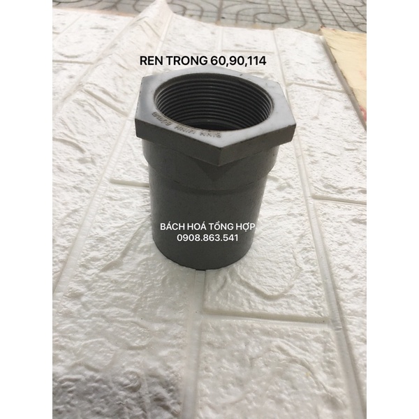 Nối ren trong nhựa pvc bình minh 60,90,114mm