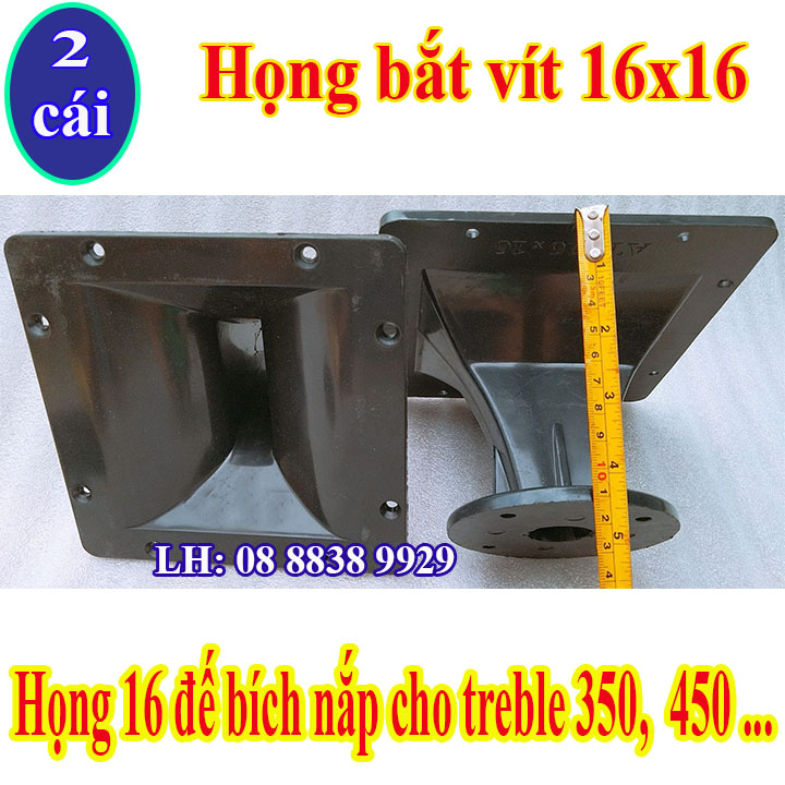 2 họng loa treble kèn 450 16x16 - phễu loa treble - giá 2 chiếc