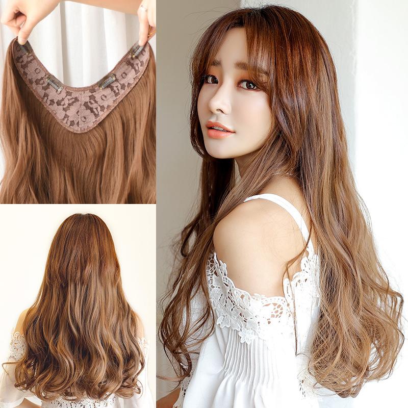 Tóc kẹp V xoăn dài 45cm, màu [đen 2#]