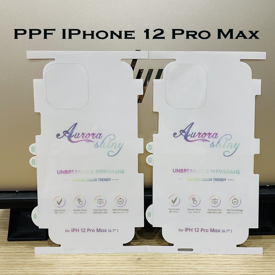 Miếng dán PPF IPhone 12 Pro Max ( nhám & bóng ) + Combo Kính cường lực