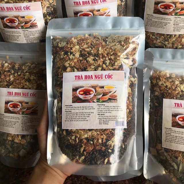 1kg Trà hoa ngũ cốc đóng túi zip