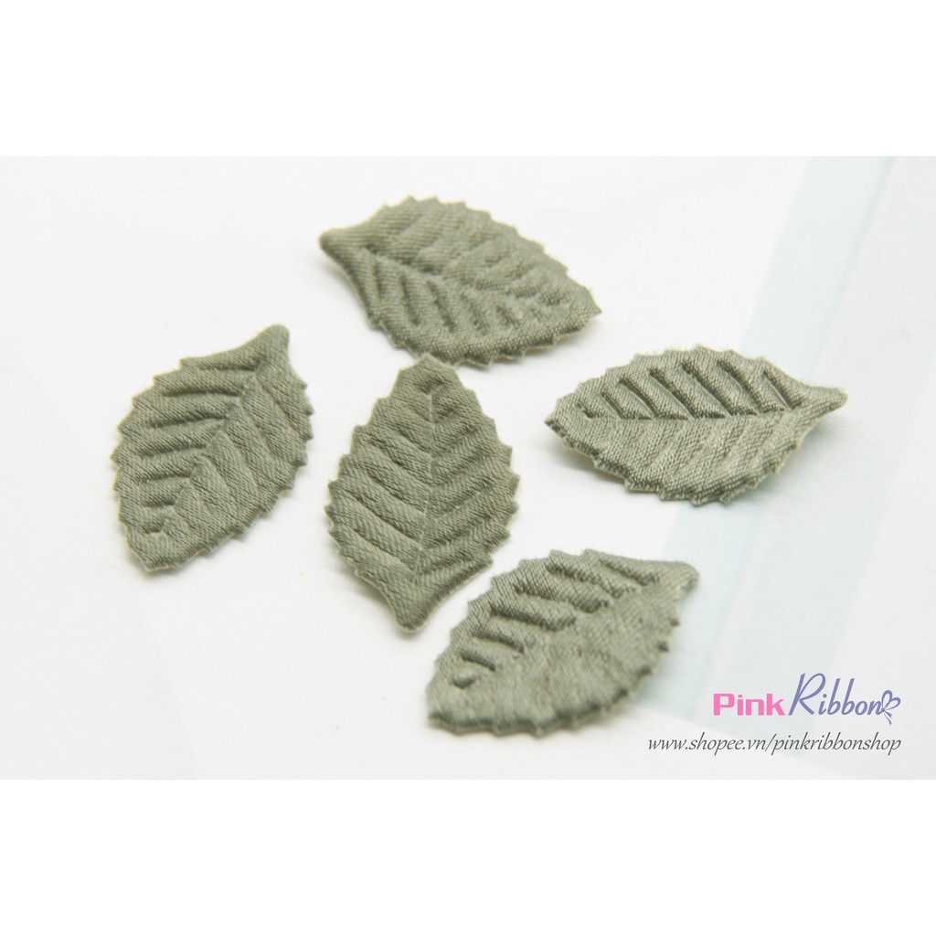 Set 5 cái - Lá lụa vải bóng cao cấp cỡ nhỏ