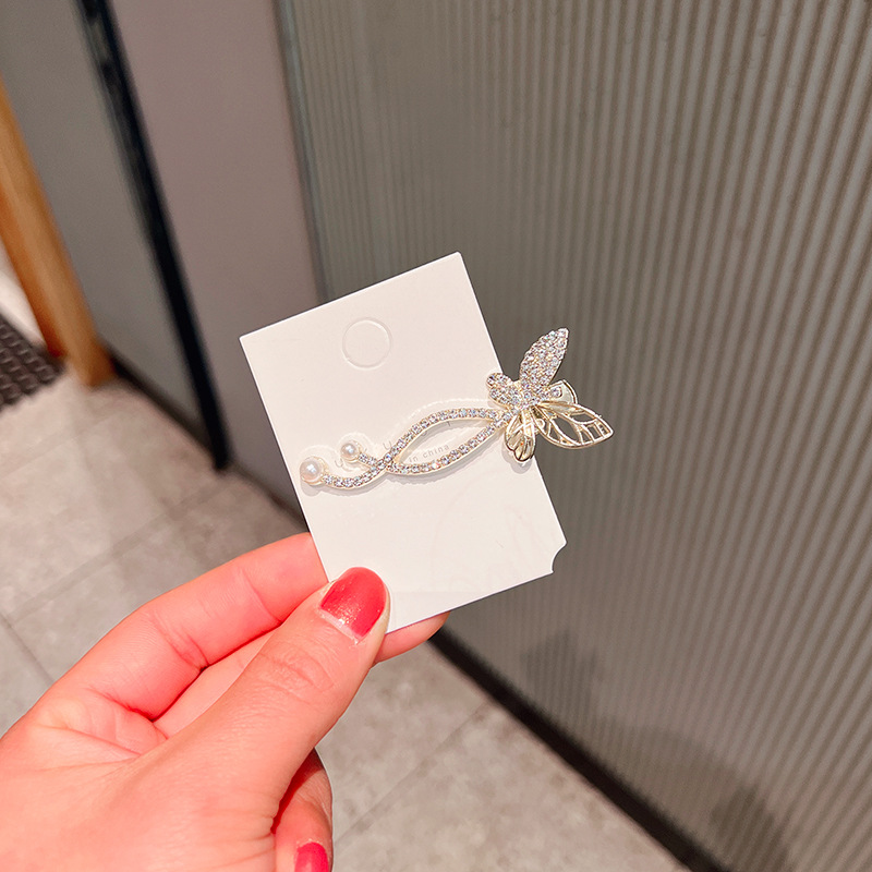 Clip hair applique stone imitation pearl fashion