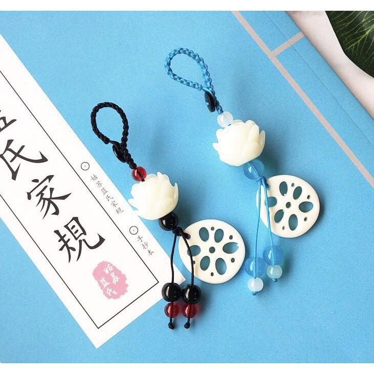 (sen ngó) Móc khóa Ma đạo tổ sư sen và ngó Lam Vong Cơ Ngụy Vô Tiện trần tình lệnh phim Trần Tình Lệnh Tiêu Chiến Vương Nhất Bác